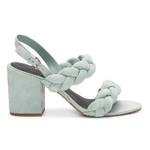 Rebecca Minkoff Candice Slide Sandal in Dusty Green